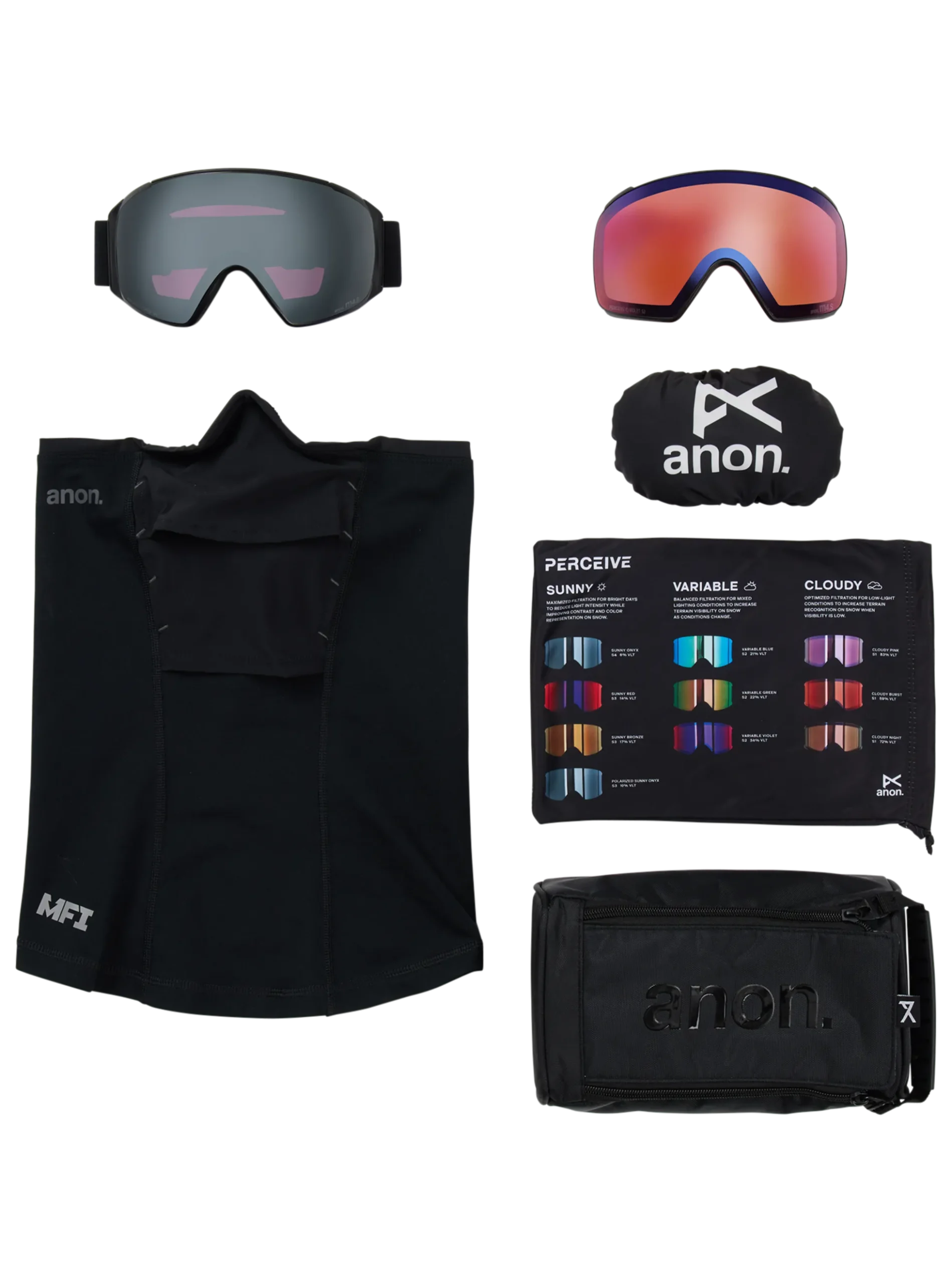 Anon M4S Goggles (Toric) + Bonus Lens + MFI® Face Mask