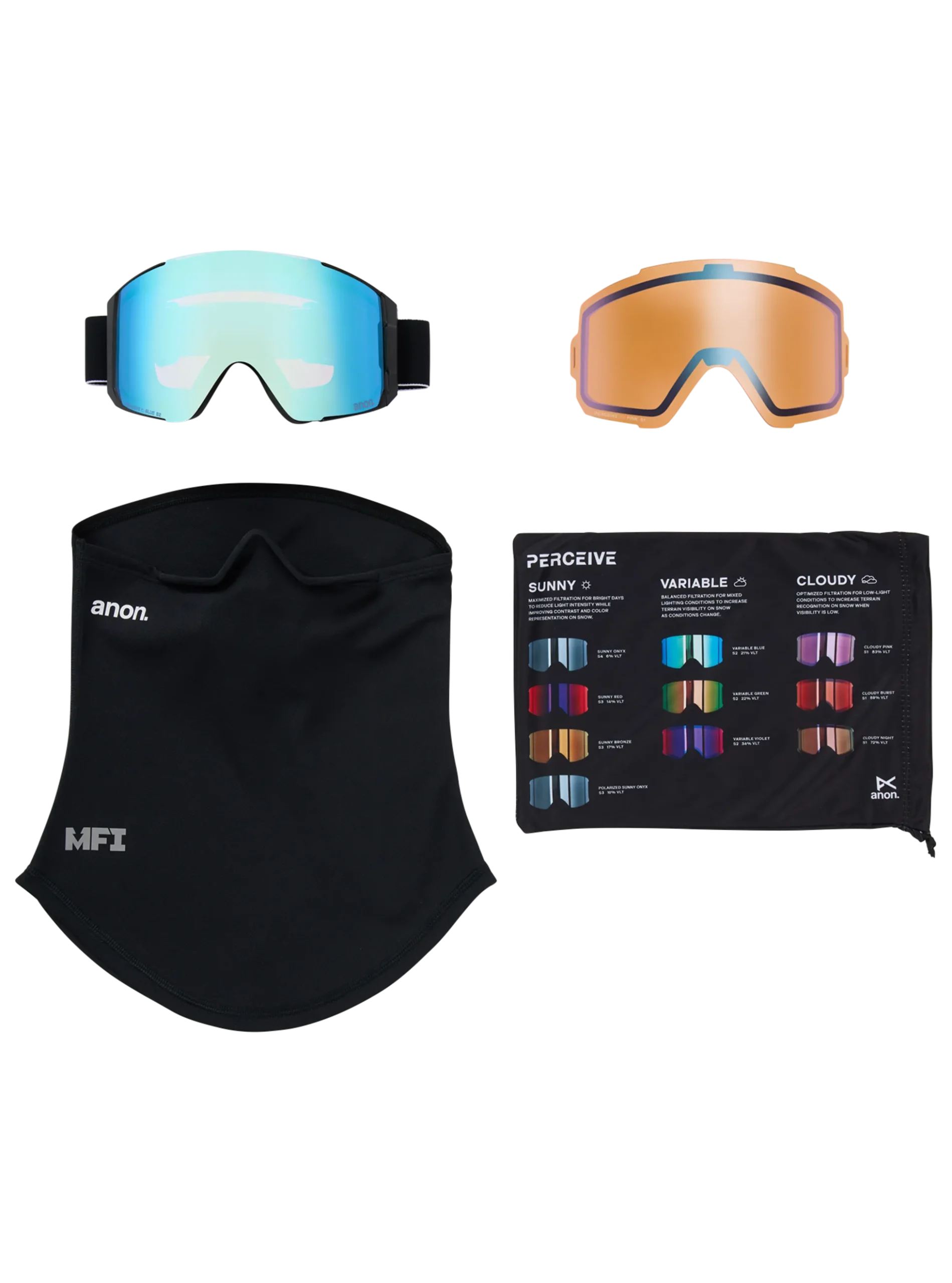 Anon Sync Goggles + Bonus Lens + MFI® Face Mask