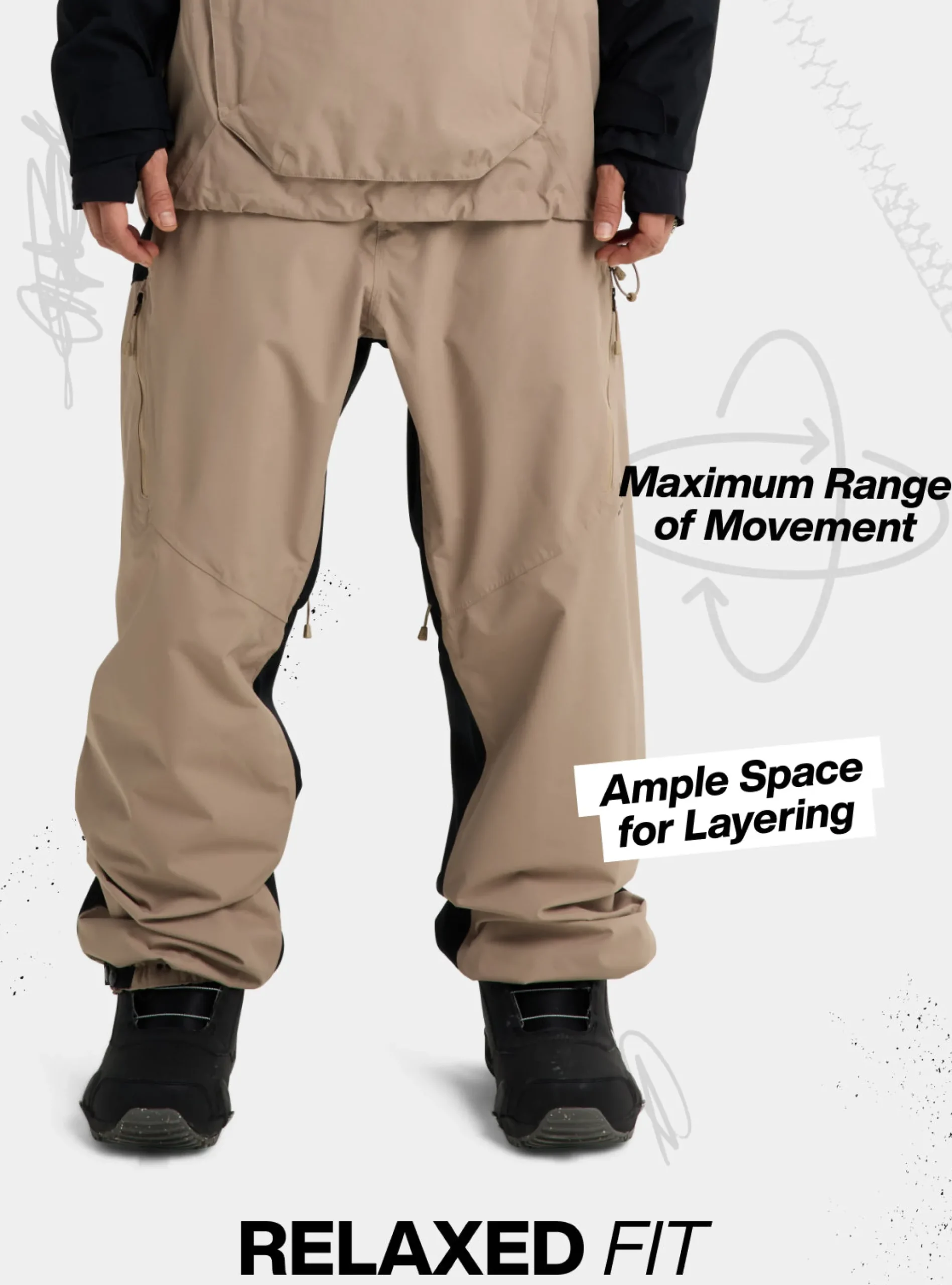 Men's Burton Reserve 2L Relaxed Bib Pants