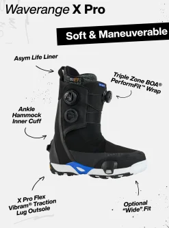 Men's Waverange X Pro Step On® Snowboard Boots