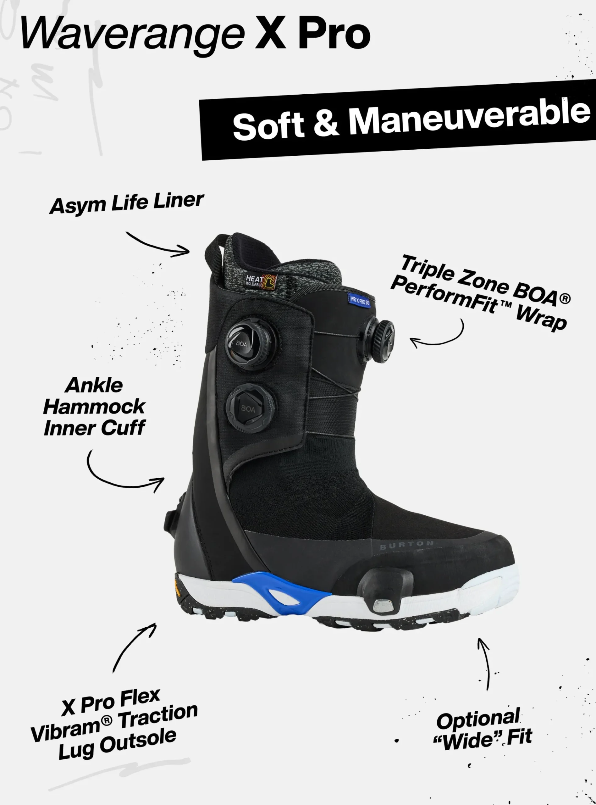 Men's Waverange X Pro Step On® Snowboard Boots